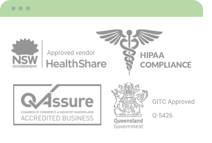 Industry compliant & government accredited Industry compliant & government accredited